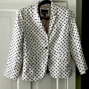 Jcrew polka dot schoolboy blazer